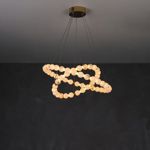 Alabaster Orb Ring Chandelier - view 26
