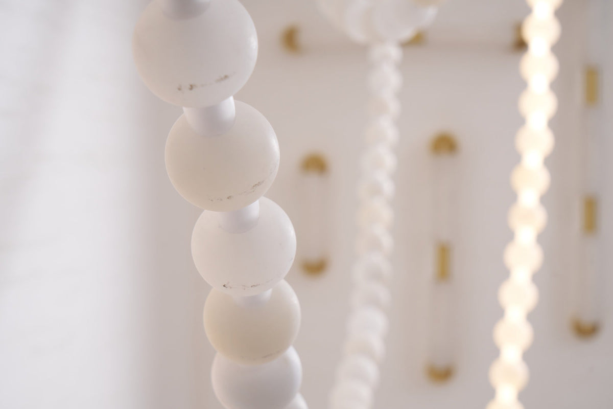 Alabaster Pearl Necklace Chandelier - view 14