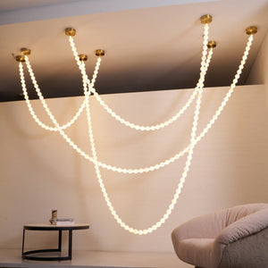 Alabaster Pearl Necklace Chandelier - view 29