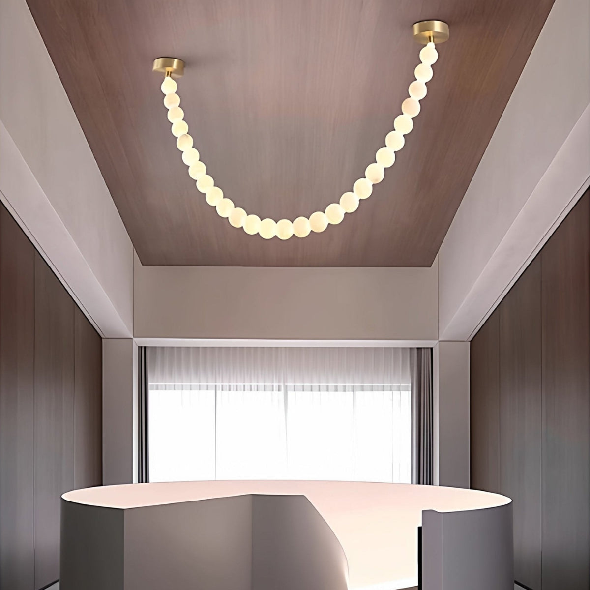 Alabaster Pearl Necklace Chandelier - view 42
