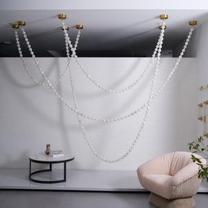 Alabaster Pearl Necklace Chandelier - view 7