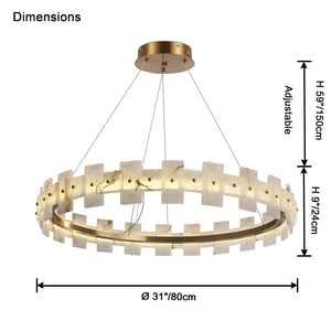 Alabaster Tiered Chandelier - view 9