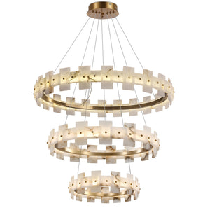 Alabaster Tiered Chandelier - view 13