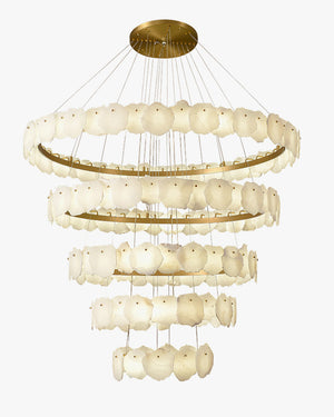 Alabaster Tiered Circular Chandelier - view 4