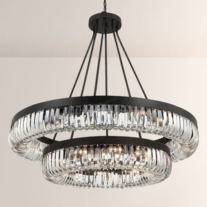 Alice 2-Tier 26 Light Chandelier 42”, crystal two-tier