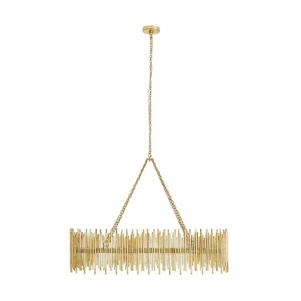 10 Lights Rectangle Pendant Chandelier, rectangular - view 9