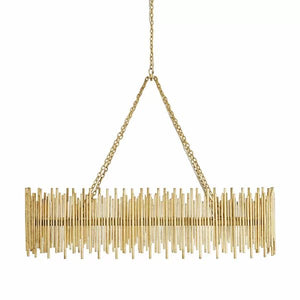 10 Lights Rectangle Pendant Chandelier, rectangular - view 3