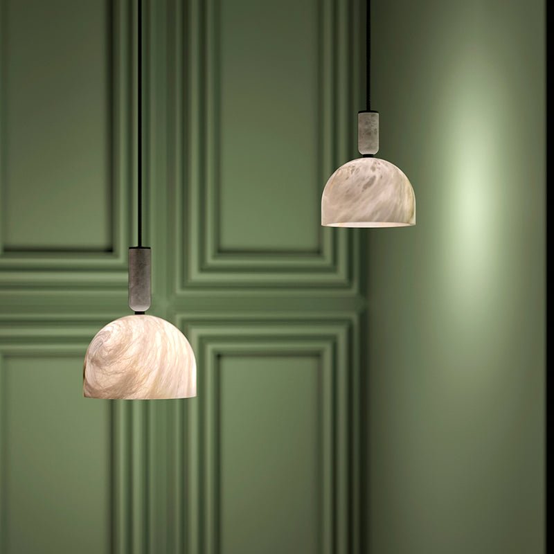Alabaster Altus Hemisphere Pendant Light, chandelier - view 6