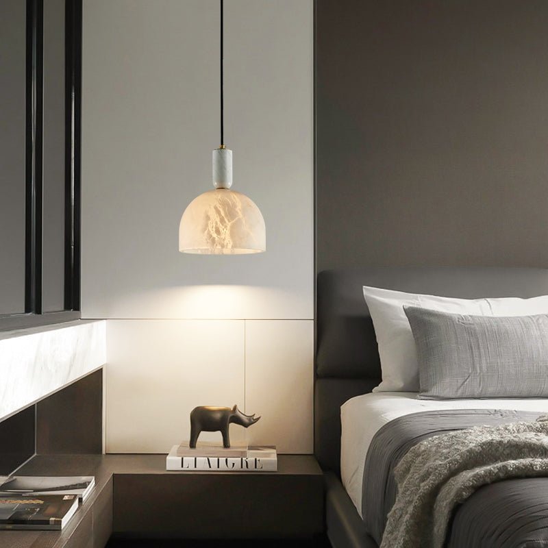 Alabaster Altus Hemisphere Pendant Light, chandelier - view 8