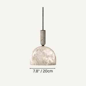 Alabaster Altus Hemisphere Pendant Light, chandelier