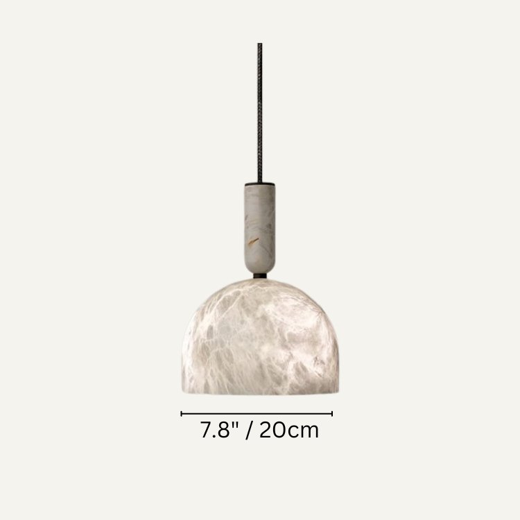 Alabaster Altus Hemisphere Pendant Light, chandelier