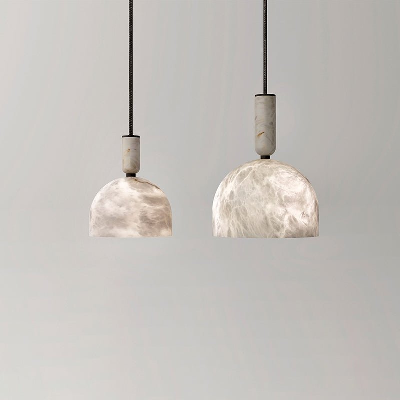 Alabaster Altus Hemisphere Pendant Light, chandelier - view 5
