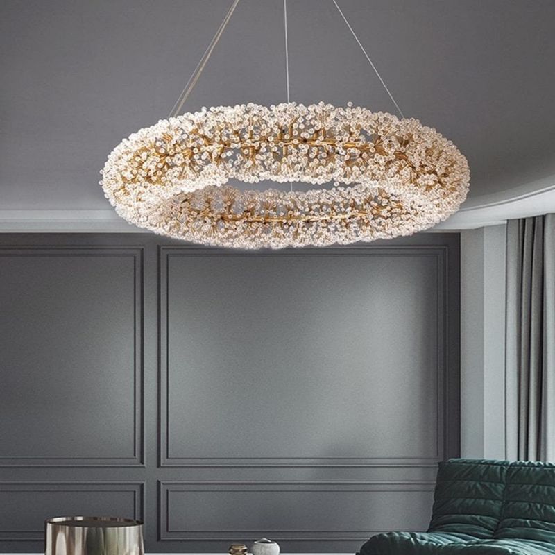 Aleya Crystal Ring Chandelier - view 3