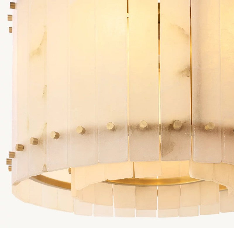 Amelia Alabaster Round Chandelier - view 22