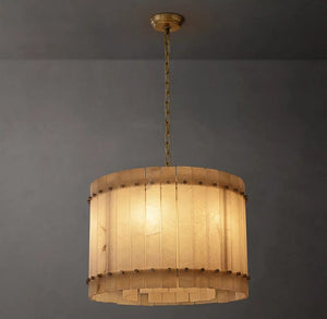 Amelia Alabaster Round Chandelier - view 18