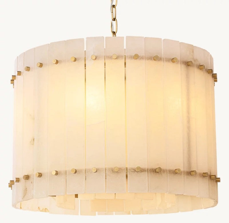 Amelia Alabaster Round Chandelier - view 17