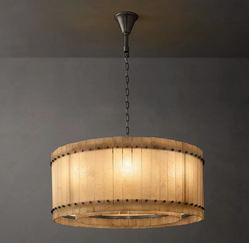 Amelia Alabaster Round Chandelier - view 14