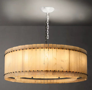 Amelia Alabaster Round Chandelier - view 8