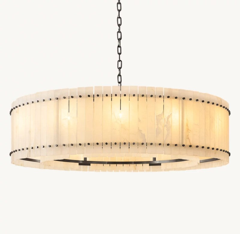 Amelia Alabaster Round Chandelier - view 2