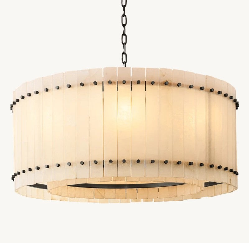 Amelia Alabaster Round Chandelier - view 13