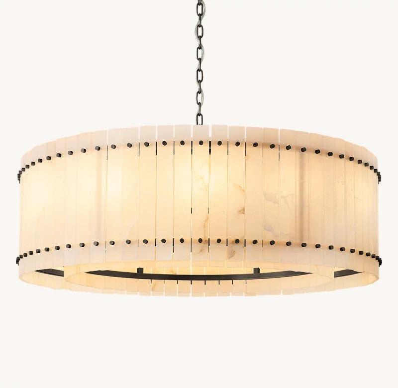 Amelia Alabaster Round Chandelier - view 7
