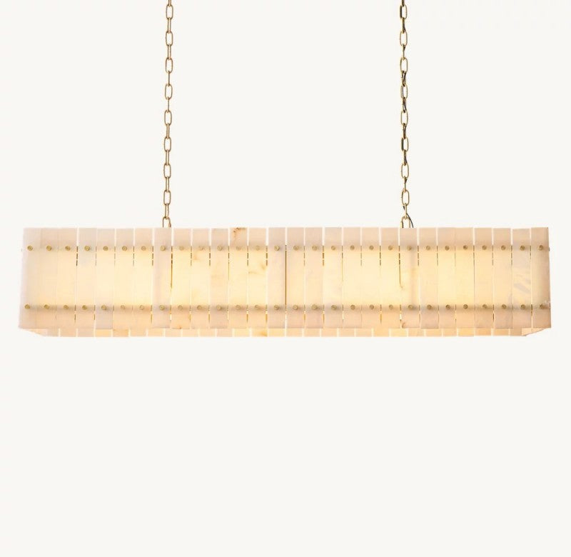 Amelia Alabaster Linear Chandelier - view 2