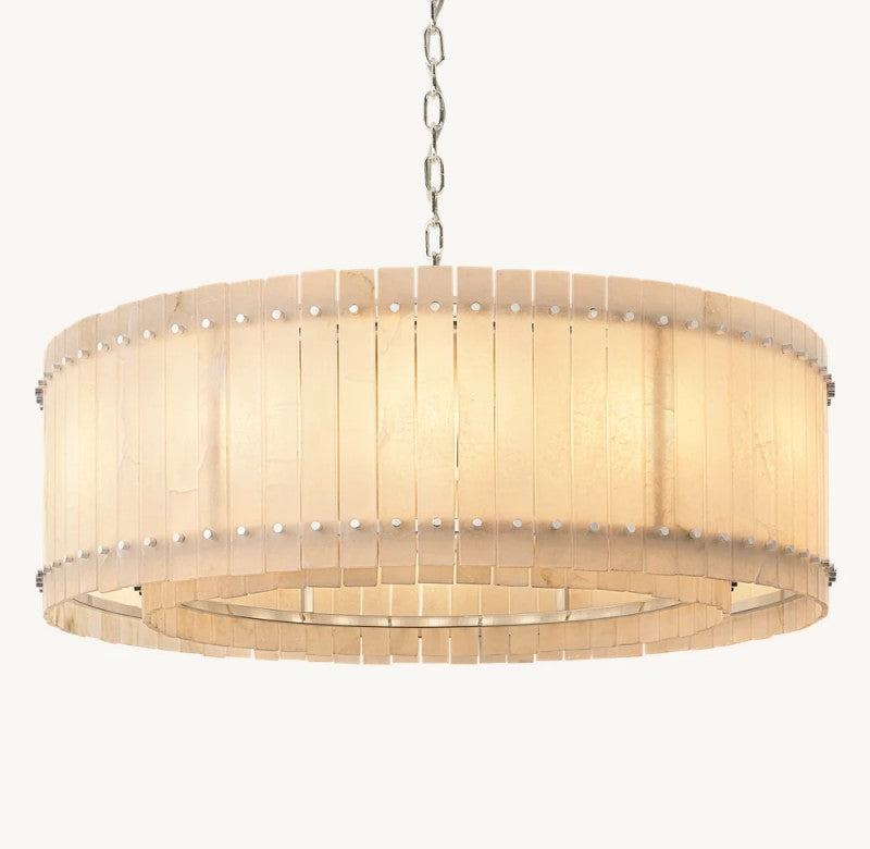 Amelia Alabaster Round Chandelier - view 9