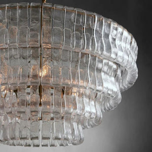 Lime 4-Tier Glass Round Chandelier - view 12