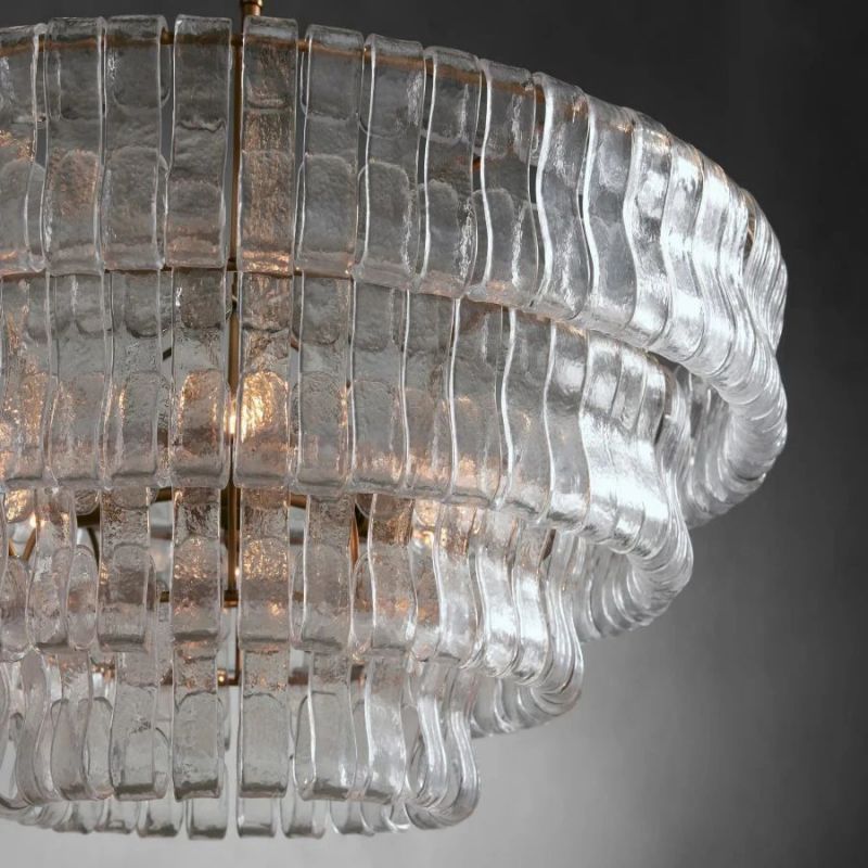 Lime 4-Tier Glass Round Chandelier - view 12