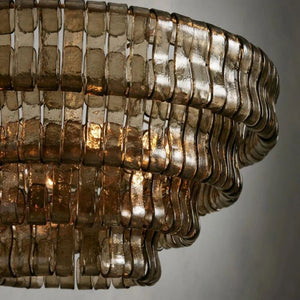 Lime 4-Tier Glass Round Chandelier - view 13