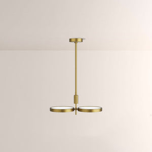 Amos Dual Shallow Drums Chandelier