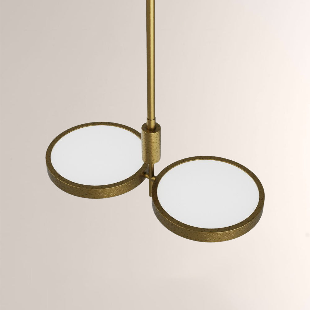 Amos Dual Shallow Drums Chandelier - view 2