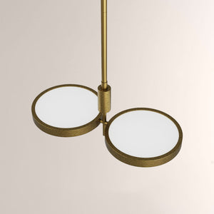 Amos Dual Shallow Drums Chandelier - view 2