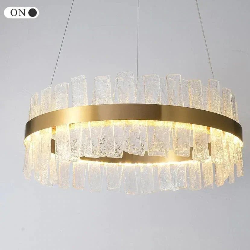 Beryl Modern Round Crystal Chandelier - view 2