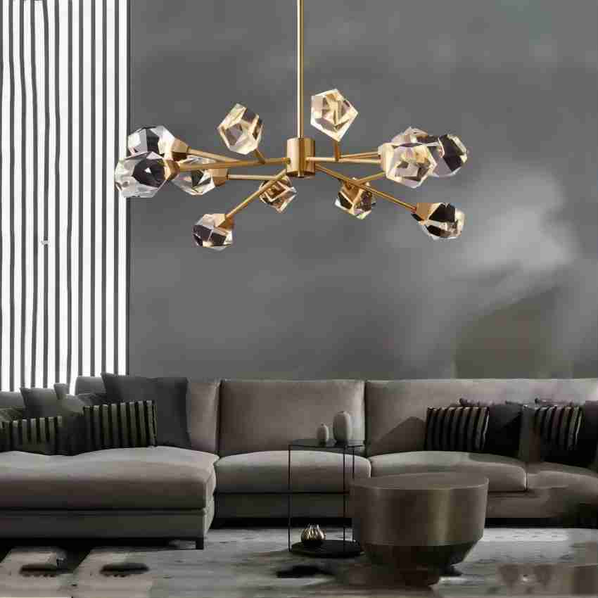 Nicole Faceted Oval Chandelier For Living Room - view 2