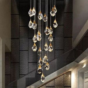 Nicole Faceted Crystal Prisms Chandeliers For Staircase - view 6