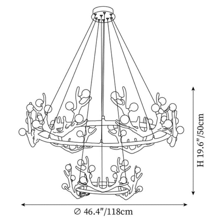 Antler Shape Chandelier - view 15