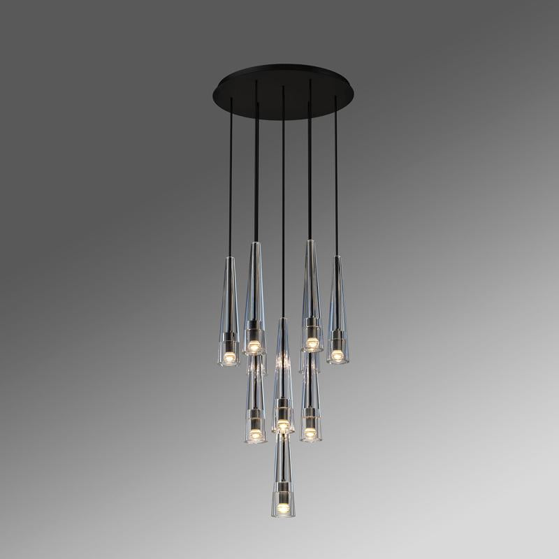 Abner Round Crystal Chandelier - view 2