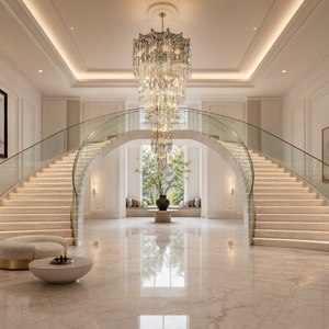 Aria Crystal Halo Chandelier
