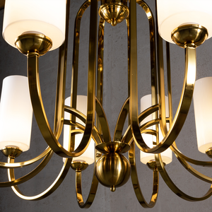 Vintage Brass Chandelier - view 4