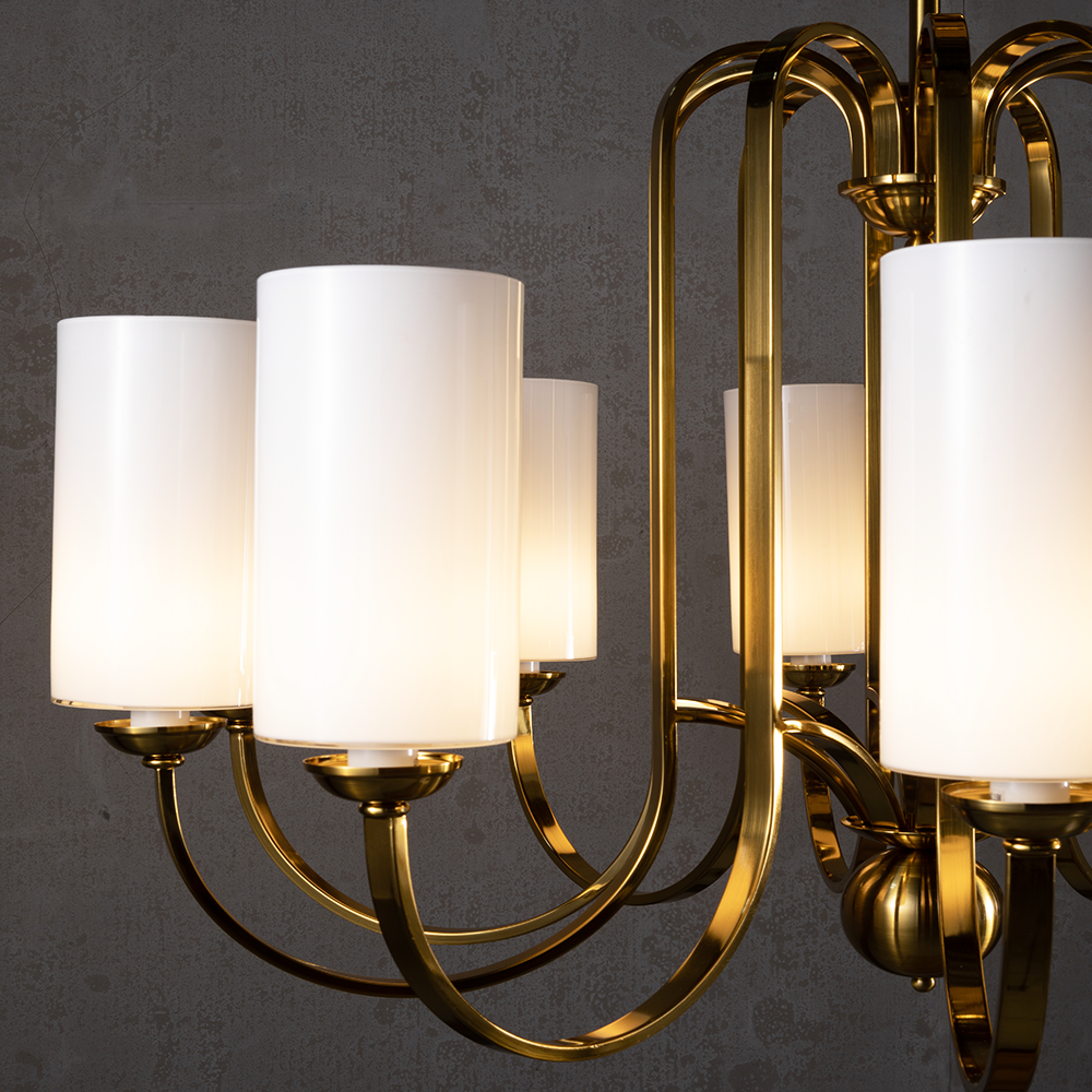 Vintage Brass Chandelier - view 3