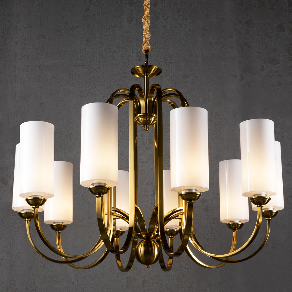 Vintage Brass Chandelier - view 6