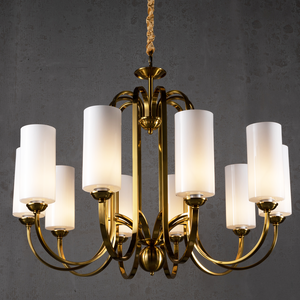 Vintage Brass Chandelier - view 6