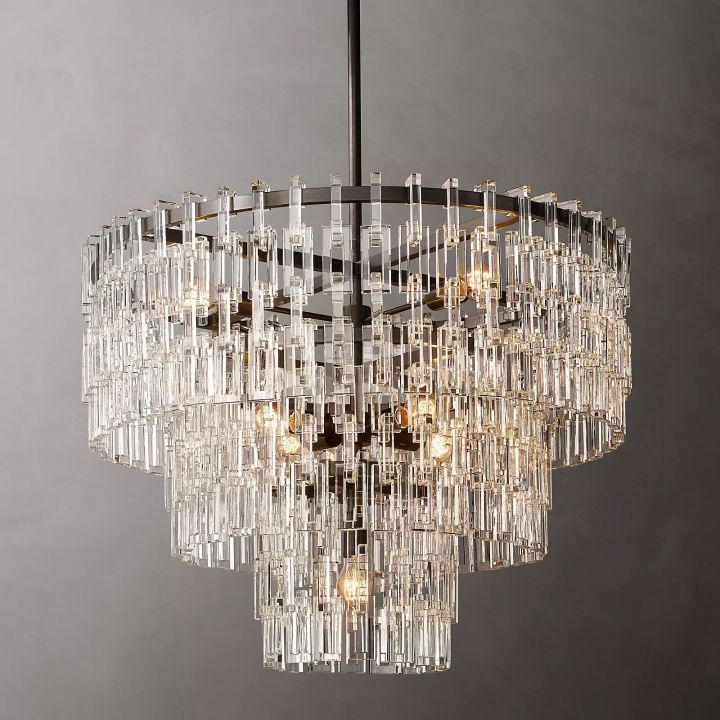 Arrebol 3-Tier Round Chandelier 36", three-tier - view 2