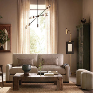 Arrow Bronze Glass Chandelier - view 2