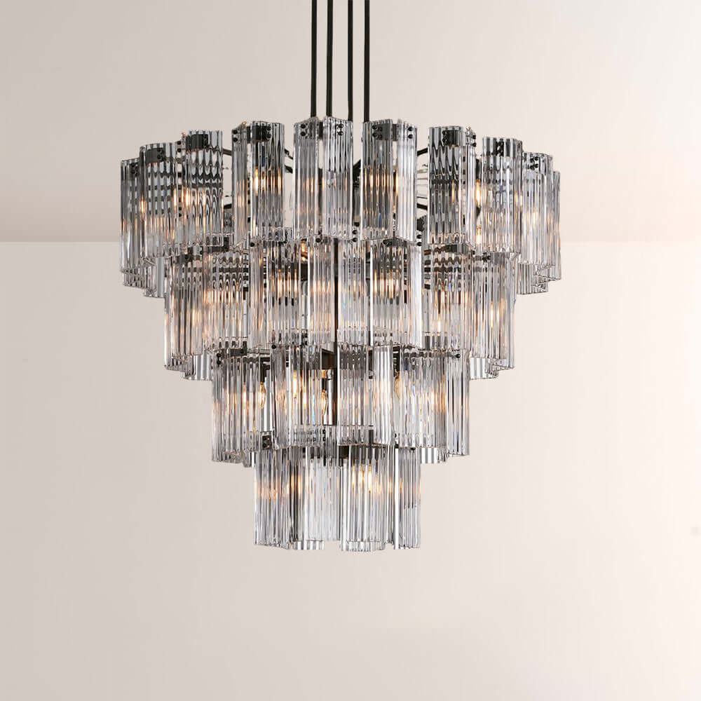 Art Glass Delsia Round Chandelier 48" - view 3