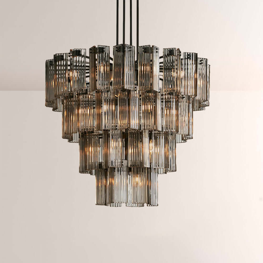 Art Glass Delsia Round Chandelier 48" - view 4