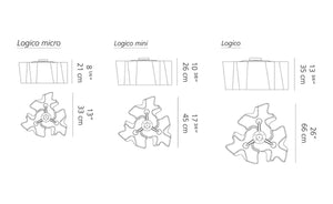 Logico Triple Nested Ceiling Light -3 sizes, chandelier - view 3