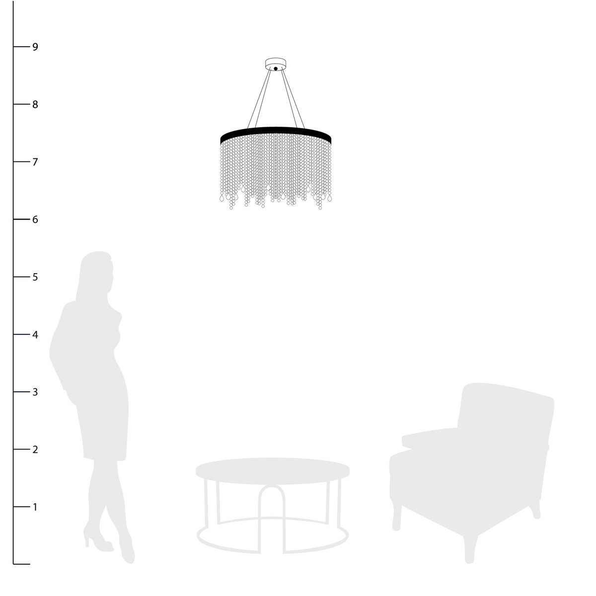 Astoria Round Crystal Chandelier - view 6