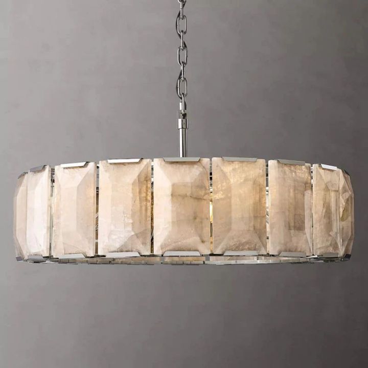 Aubrey Calcite Round Chandelier 43" - view 4